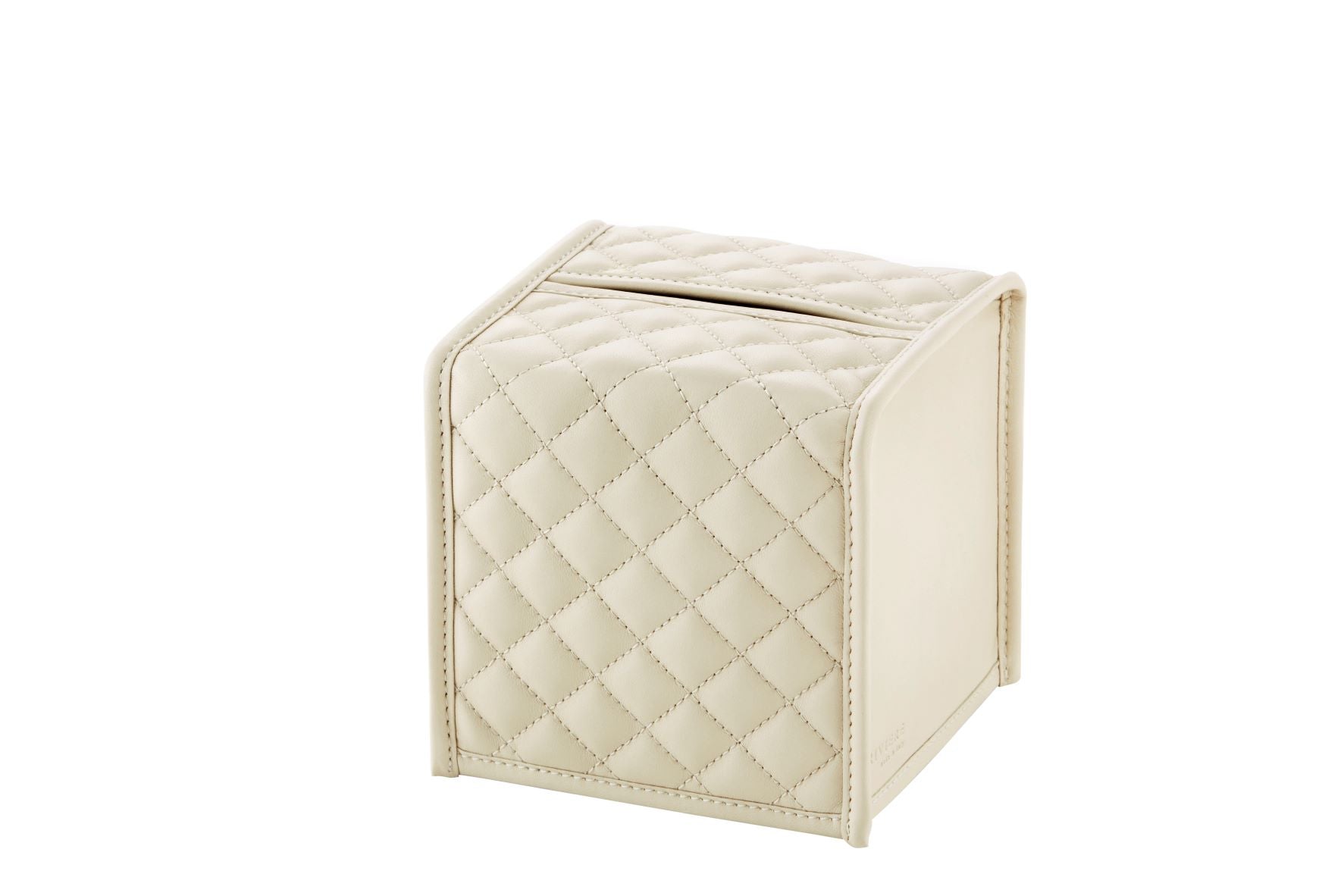 ELBA Leather Box Cover- Ivory