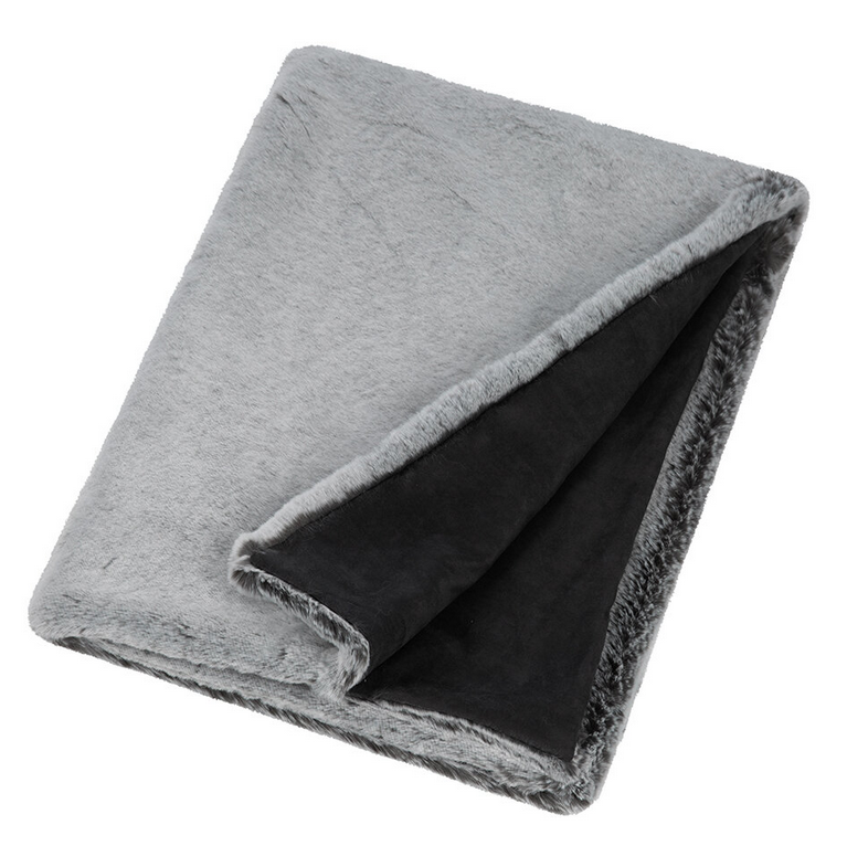 Glacier Faux Fur Throw