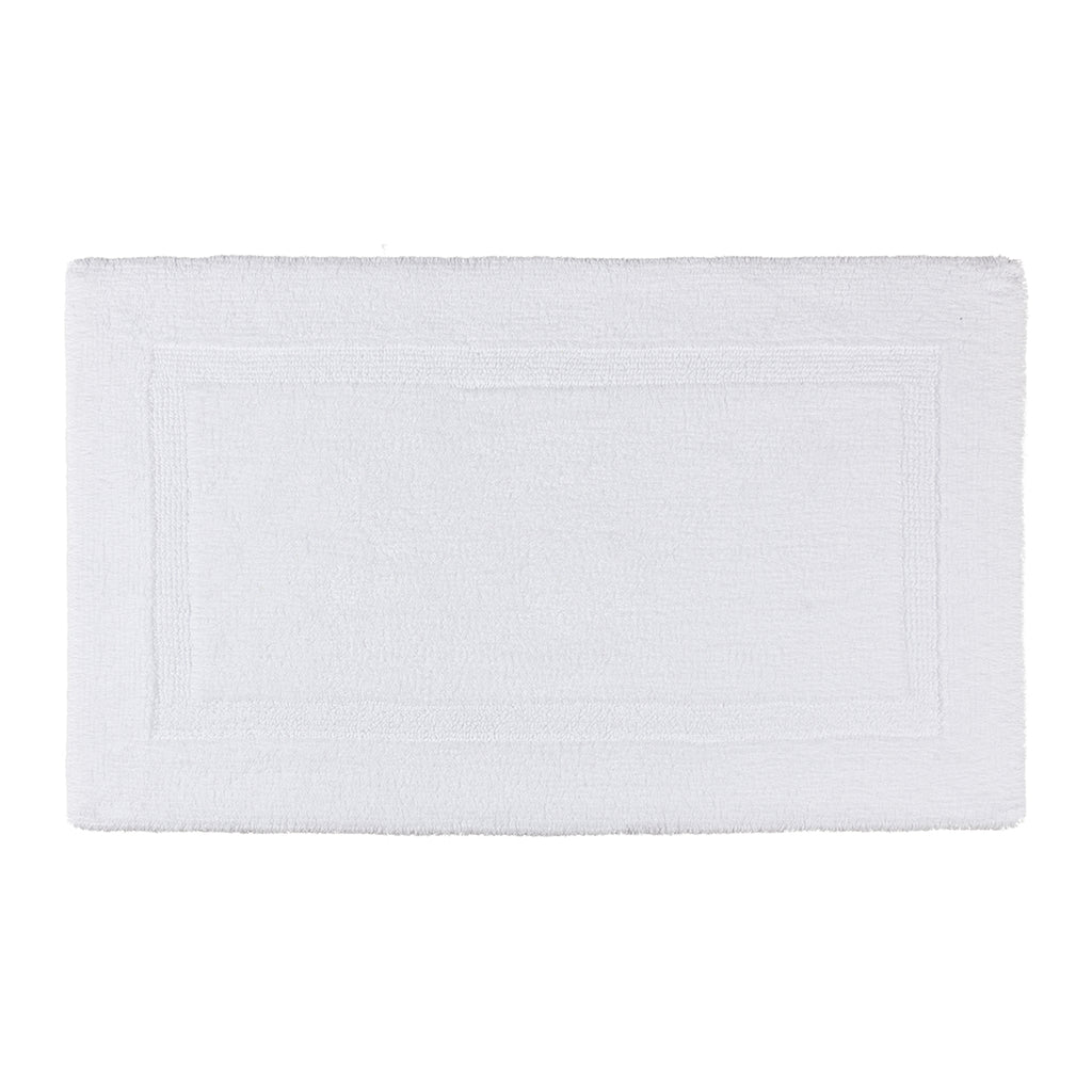 Reversible White Bathmat