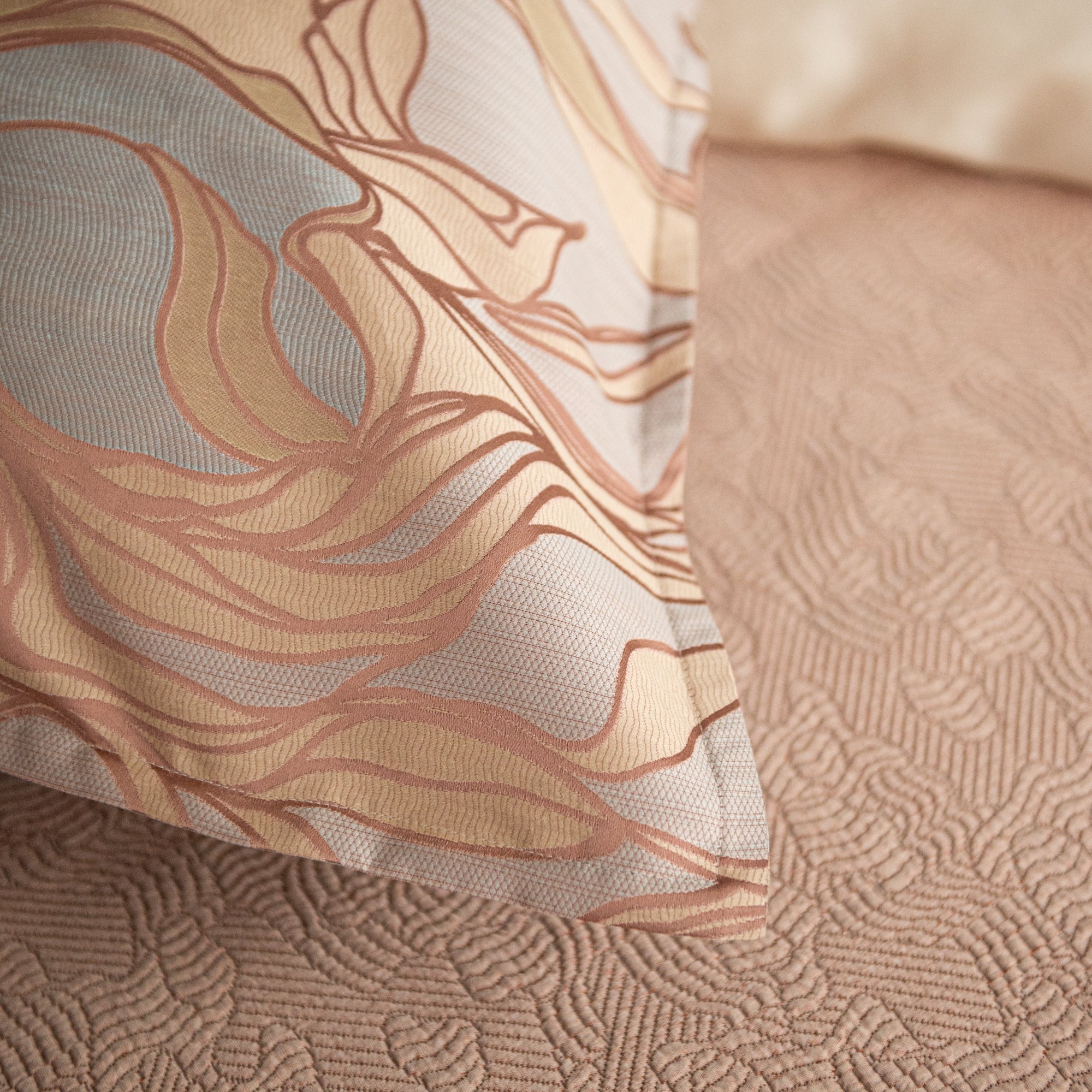 L'Amour Shams coordinating with Zora Coverlet