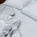 Porto Sheet Set Detail - Dove Grey