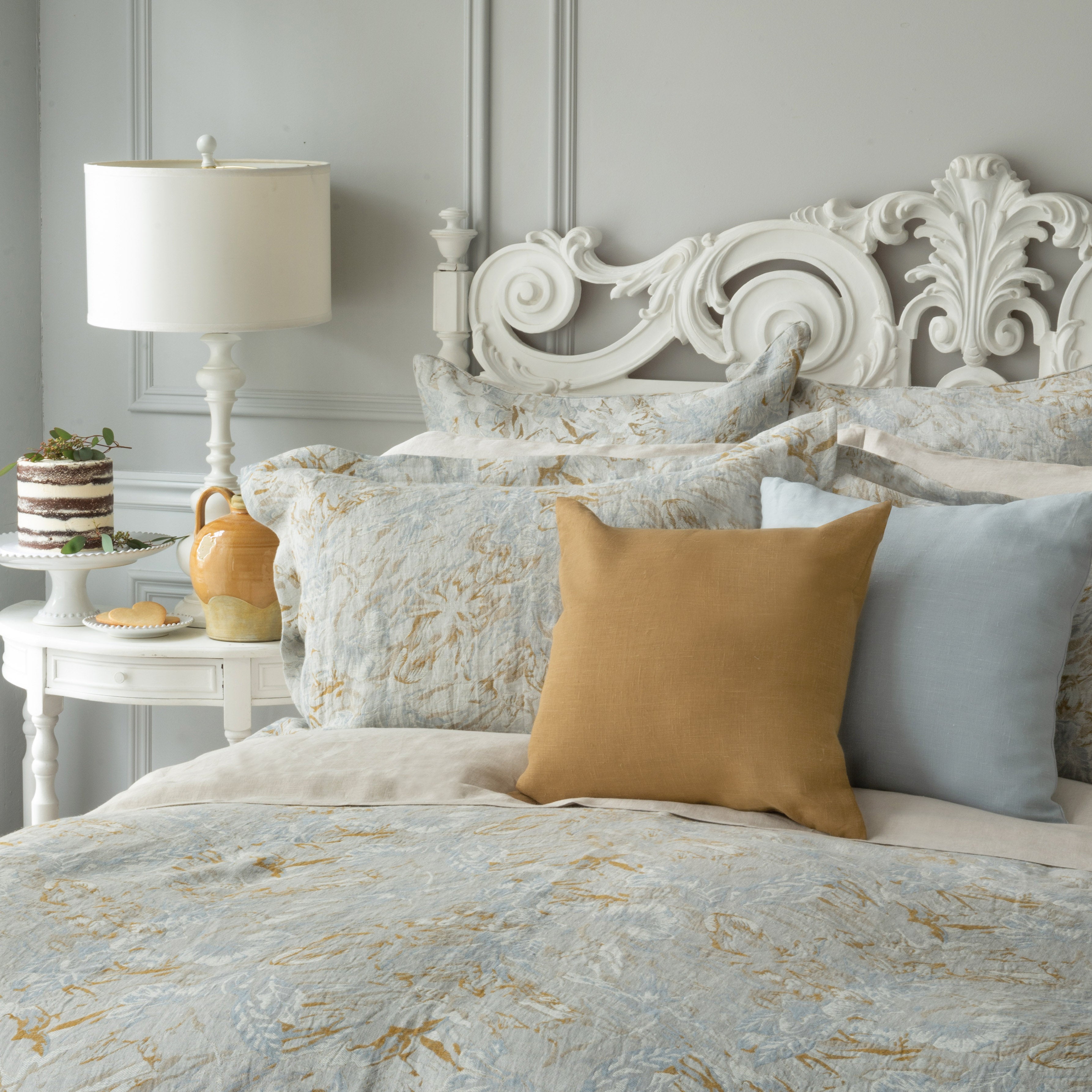 Primavera Linen Jacquard - Duvet Covers and Shams coordinating with Linho Cushions and Niicola sheets