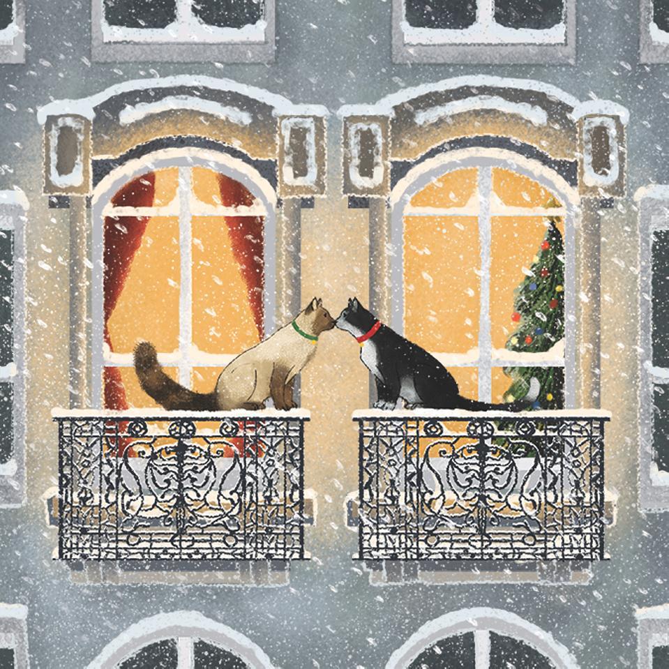 Townhouse Cats Paper Napkins