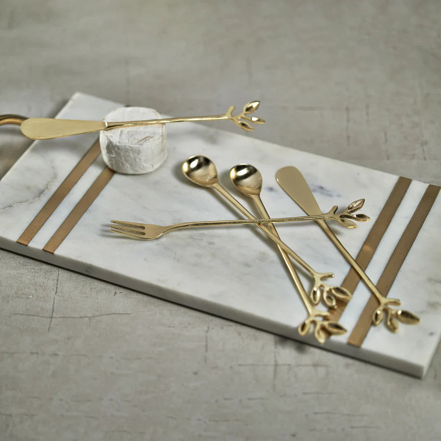 Leaves Cocktail Forks - Gold - Set of 4