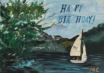 Happy Birthday Sailboat Card