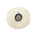 Dahlia Round Placemats - Champagne
