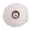 Dahlia Round Placemats - Gunmetal
