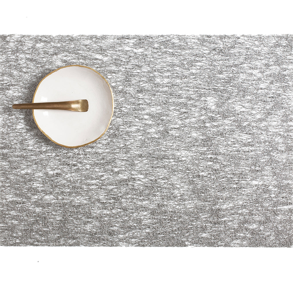 Metallic Lace Placemats - Silver